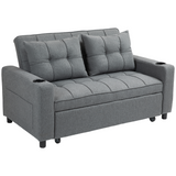 HOMCOM sofa bed shown converted into a double bed