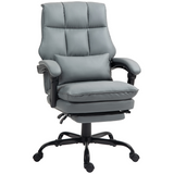 Black executive PU leather office chair