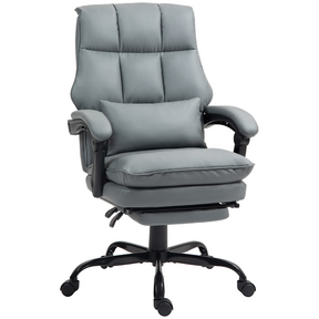 Black executive PU leather office chair