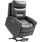 Overstuffed riser recliner with USB