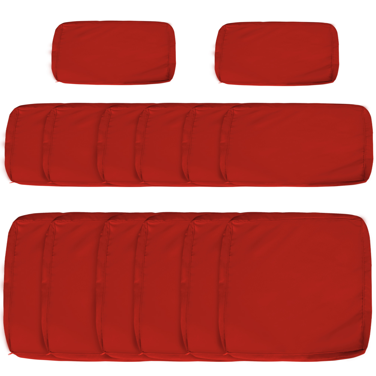 Set of 14 replacement covers for rattan garden sofa