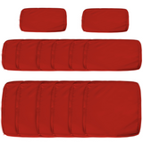 Set of 14 replacement covers for rattan garden sofa