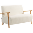 HOMCOM loveseat sofa side angle view