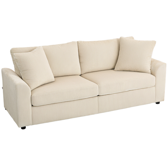 Coffee brown jumbo cord sofa