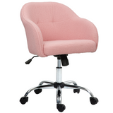 Fluffy teddy vanity chair