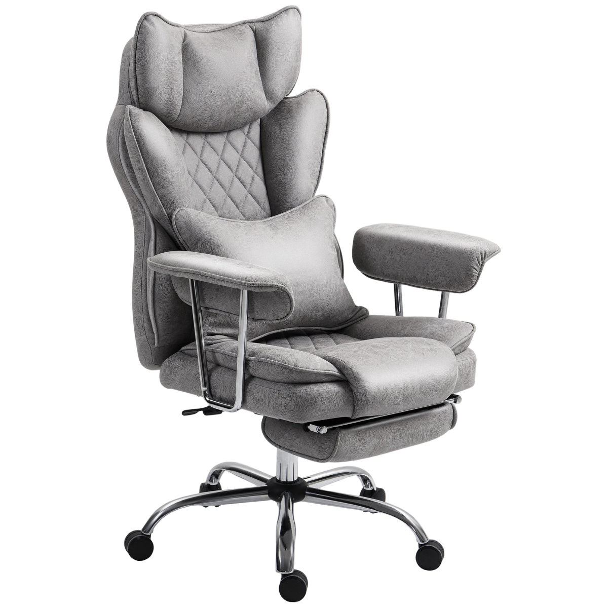 Black high back Leathaire office chair
