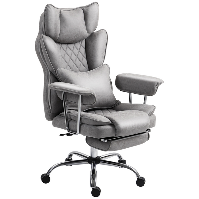 Black high back Leathaire office chair