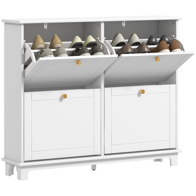 Black narrow shoe cabinet