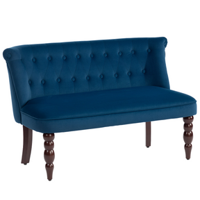 HOMCOM loveseat sofa side angle view