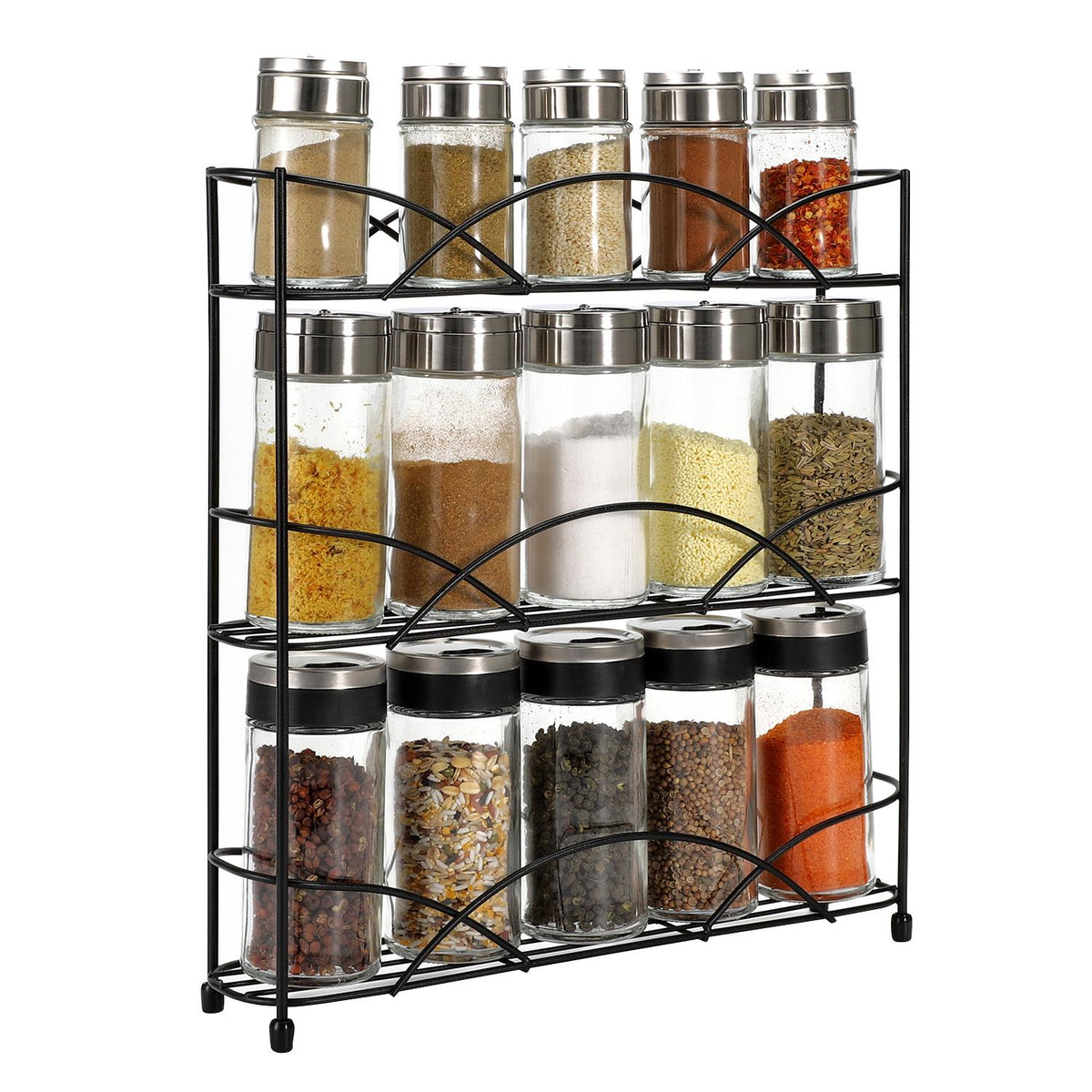 3-tier freestanding spice rack