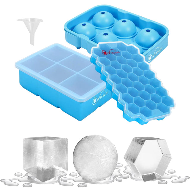Silicone ice cube trays