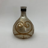 MSL Elegant Silver and Gold Decorative Bottle Vase – Rustic Home Decor for Flowers and Gifts