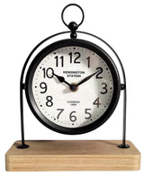 AcaciaHome Silent Sweep Mantel Clock with Easy-to-Read Face – Quiet Tabletop Timepiece for Living Room