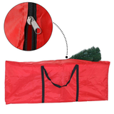 Christmas Tree Storage Bag with Zip, Carry Handles & Foldable Design – Dust Protection for Artificial Trees, Red