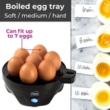 Neo Blue & Copper 3-in-1 Electric Egg Boiler, Poacher & Steamer – Compact Kitchen Appliance