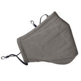 Termin8 Triple-Layer Cotton Face Mask with Filter Pocket – Adults, Grey, Washable