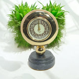 Silent Sweep Mantel Clock with Easy-to-Read Dial – Quiet Tabletop Timepiece for Bedroom & Office, Black