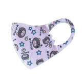 Termin8 Children's Bear Face Mask – Reusable Two-Layer Cotton Blend with Earloops, Ages 6–12