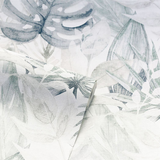 Arthouse Chalky Tropical Vinyl Wallpaper with Delicate Foliage – Paste the Wall Feature Wall, Soft Navy