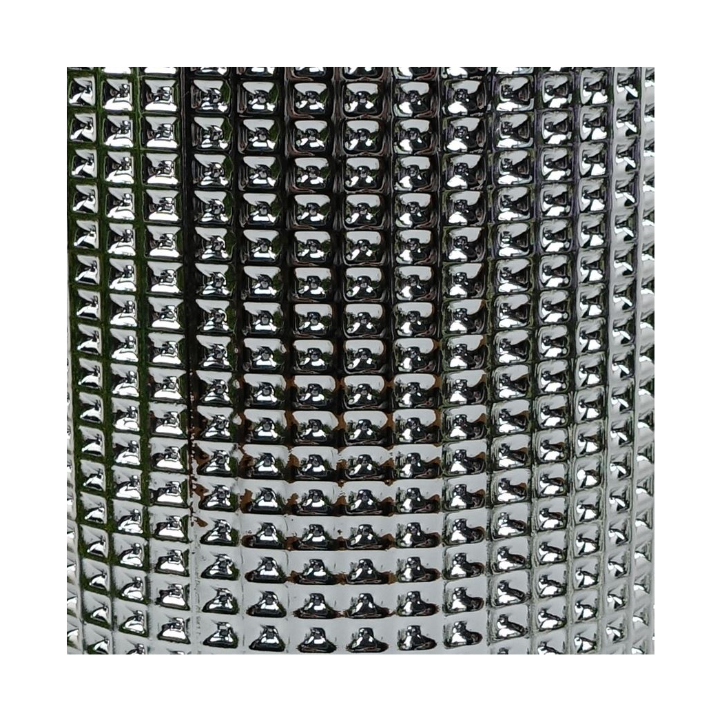 30cm Silver Dot Glass Vase – Decorative Home Accent, Silver