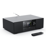 Majority Quadriga Music System with DAB+, Internet Radio, CD, Bluetooth & Spotify Connect – 120W, Black