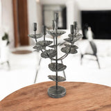 Flower-Shaped Art Deco Metal Candelabra, 57cm Tall – Elegant Table Centrepiece Candle Holder