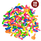 SOKA Water Bombs Pack of 200 – Colourful Water Balloons for Garden Games, Parties & BBQs