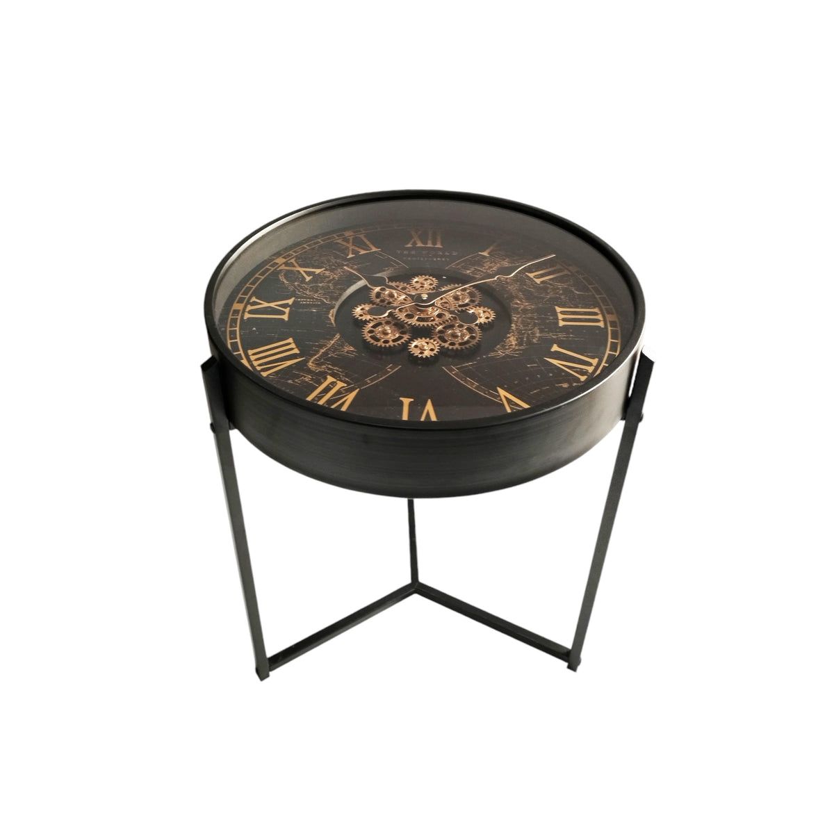 MSL 55cm Hand-Finished Gear Clock – Decorative Table & Wall Clock, 1 x AA Battery