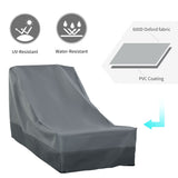Outsunny Outdoor Furniture Cover, 200 x 86 cm – Water & UV Resistant 600D Oxford Fabric with Pull Cords