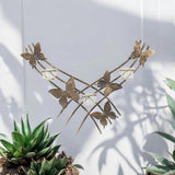 Gold Butterfly Wall-Mounted Candle Holder – Metal Wall Decor, 9cm
