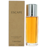 Calvin Klein Escape for Women Eau de Parfum Spray 100ml – Fruity Floral Fragrance with Spices & Woody Base