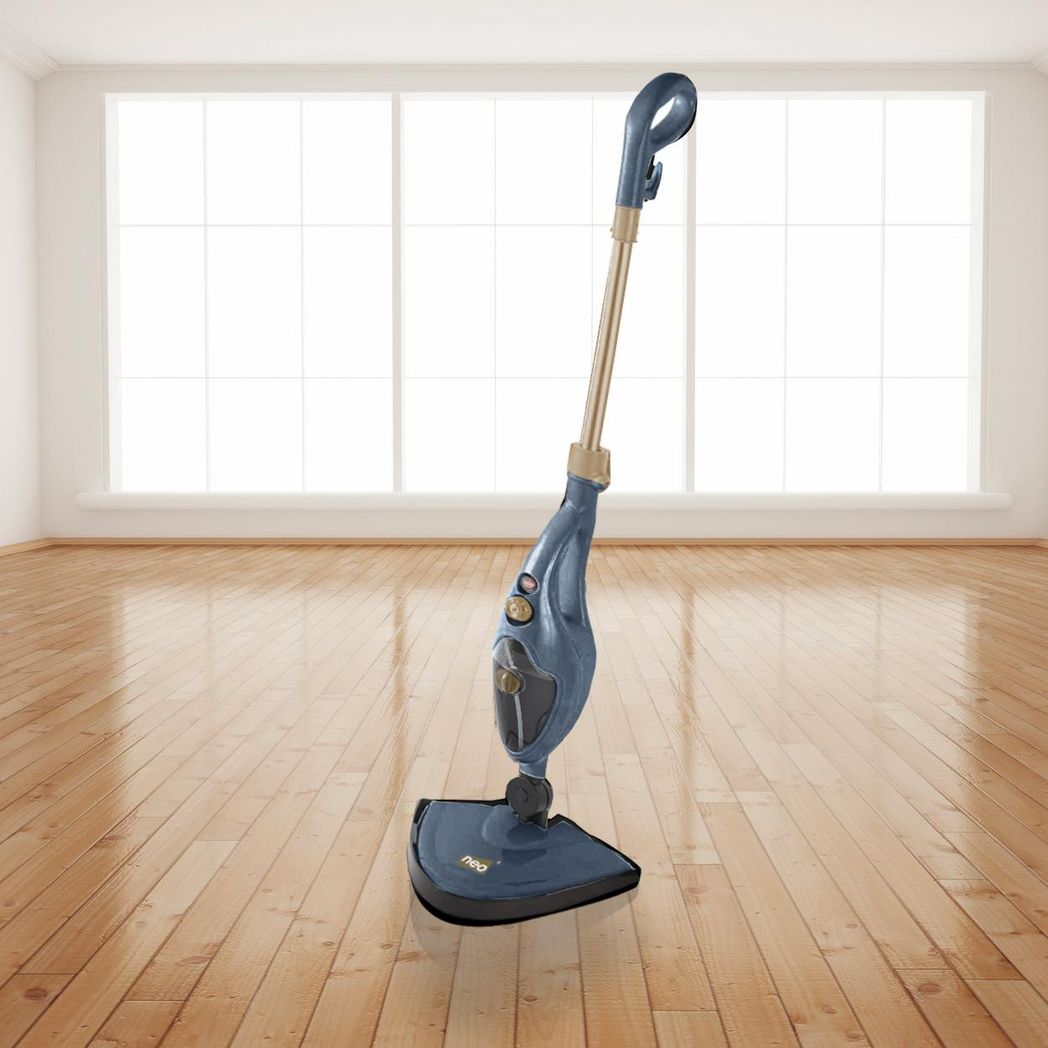 Neo 10-in-1 Steam Mop & Handheld Steamer – 1500W, 400ml Tank, Dark Grey & Copper