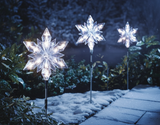 Avilo Snowflake Garden Stake with 25 LEDs & 6 Hour Timer – Festive Outdoor Lighting