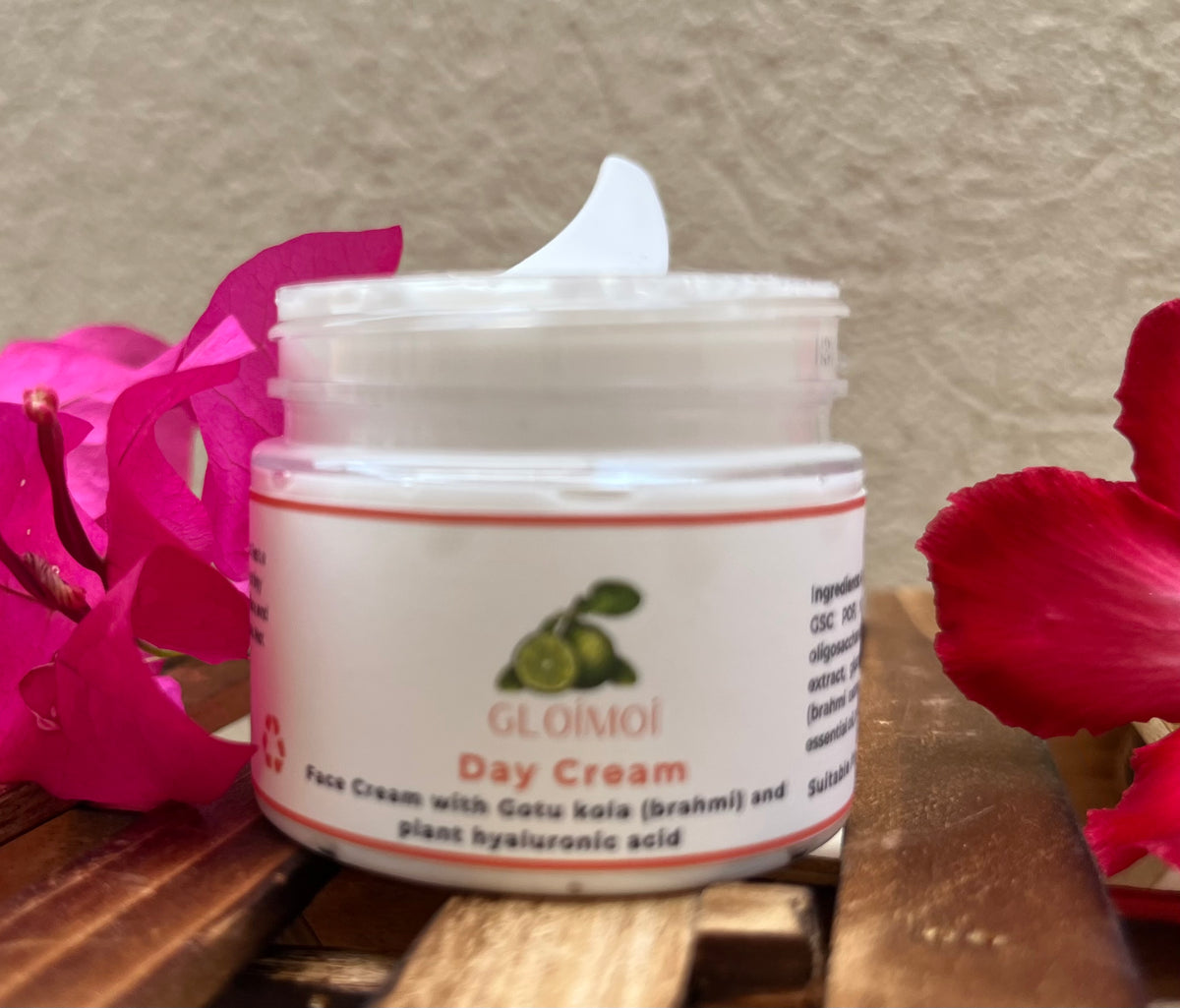 Gloímoí Day Moisturising Cream with Gotu Kola and White Mushroom Extract for Oily and Normal Skin