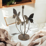 Butterfly Candle Holder 34cm – Gold Metal Art Deco Home Decor, Gift Boxed