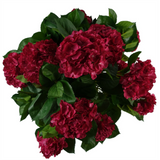 75cm Artificial Pink Bush Hydrangea Plant, Potted – Home Decor Flowers, Dark Pink