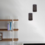 Rattan-Style Barrel Cage Easy Fit Lamp Shade