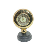 Silent Sweep Mantel Clock with Easy-to-Read Dial – Quiet Tabletop Timepiece for Bedroom & Office, Black