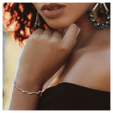 Aye Do Gifts Sterling Silver Plated Moon Bracelet with Lobster Clasp – Delicate Gift Bracelet