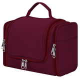 Vinsani Hanging Toiletry Bag with Mesh Pockets and Elastic Loops – Travel Wash Bag, Purple