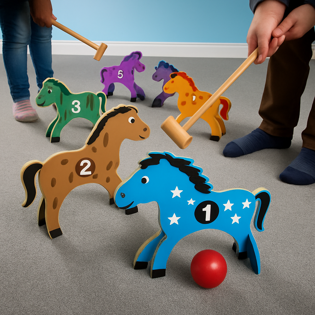 Avilo All Wood Pony Croquet Set – Classic Lawn Game with a Modern Redesign for Family Fun