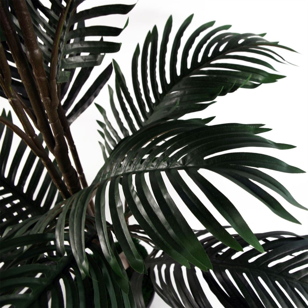 140cm Large Bushy Artificial Palm Tree with Lifelike Fronds – Maintenance-Free Faux Plant for Conservatories