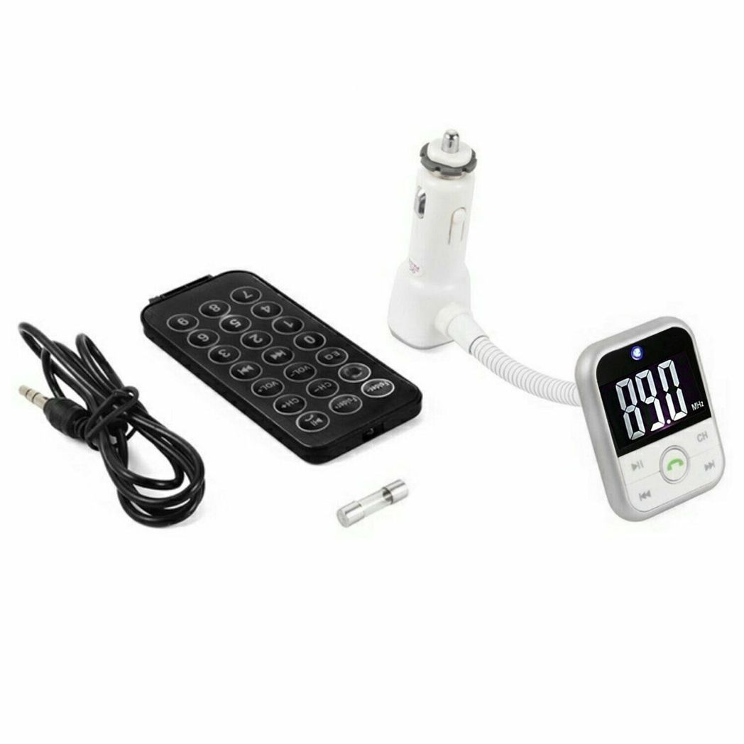 Aquarius Bluetooth Car Kit with FM Transmitter, MP3 Player & 2.1A USB Charger – Hands-Free Calling
