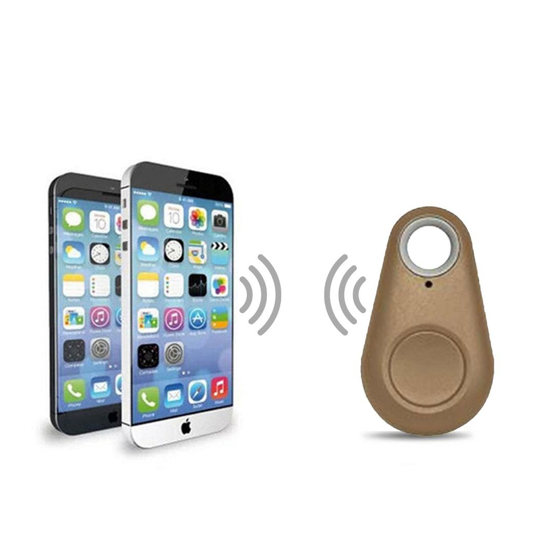 Aquarius Key Finder Anti-Lost Alarm with GPS Last Location Finder & Bluetooth 4.0 – Phone App Tracker, Gold