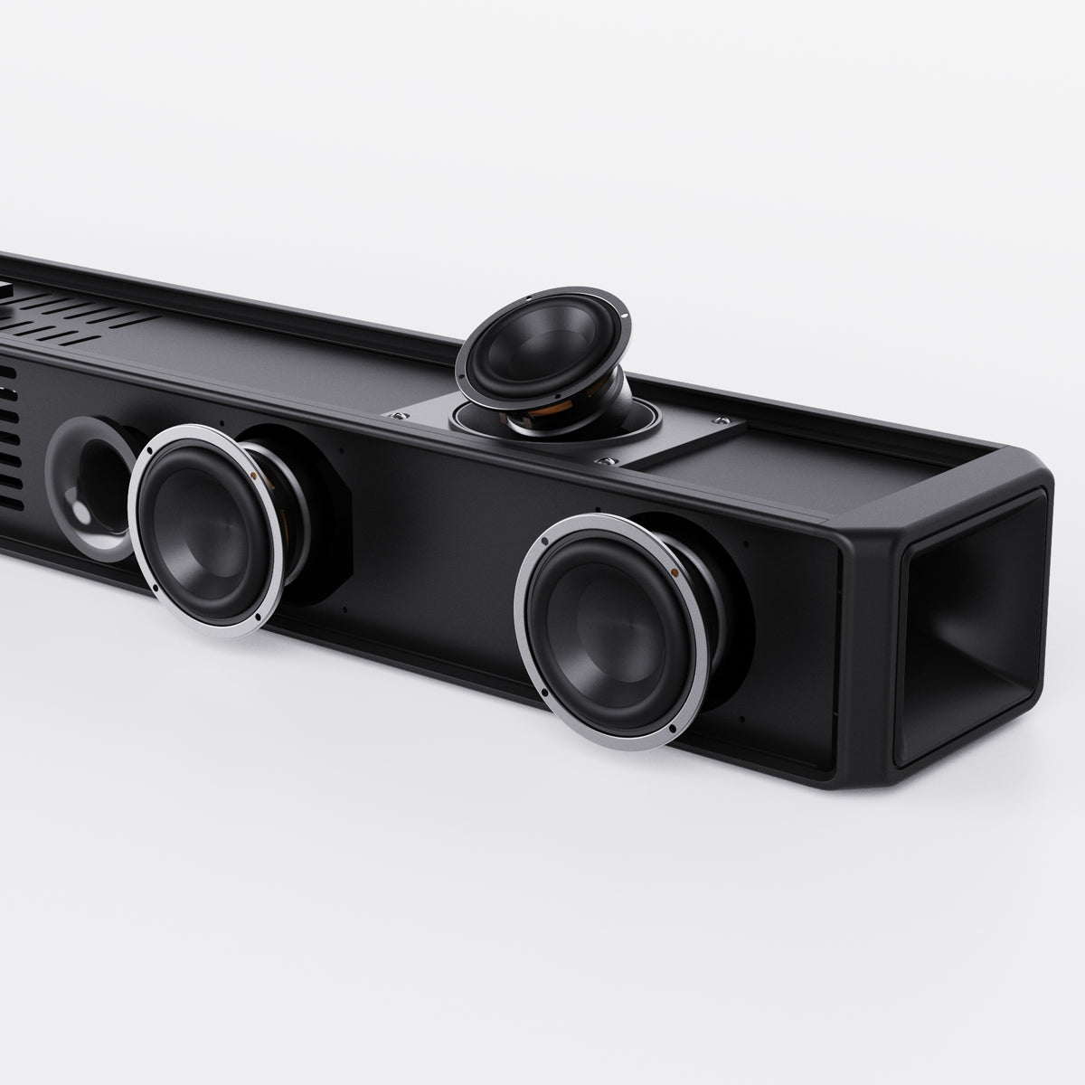 Majority Sierra Plus 2.1.2 Dolby Atmos Wireless Sound Bar with Subwoofer, HDMI ARC & Bluetooth – Black