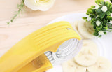 Avilo Banana Slicer Dish – Evenly Slices Bananas into Five Pieces, Kitchen Gadget
