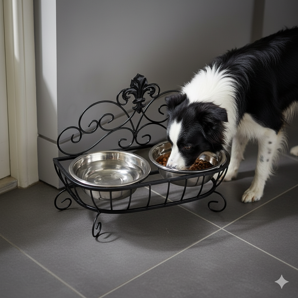 Avilo Decorative Pet Feeder – Stylish Pet Food Bowl for Dinner Time