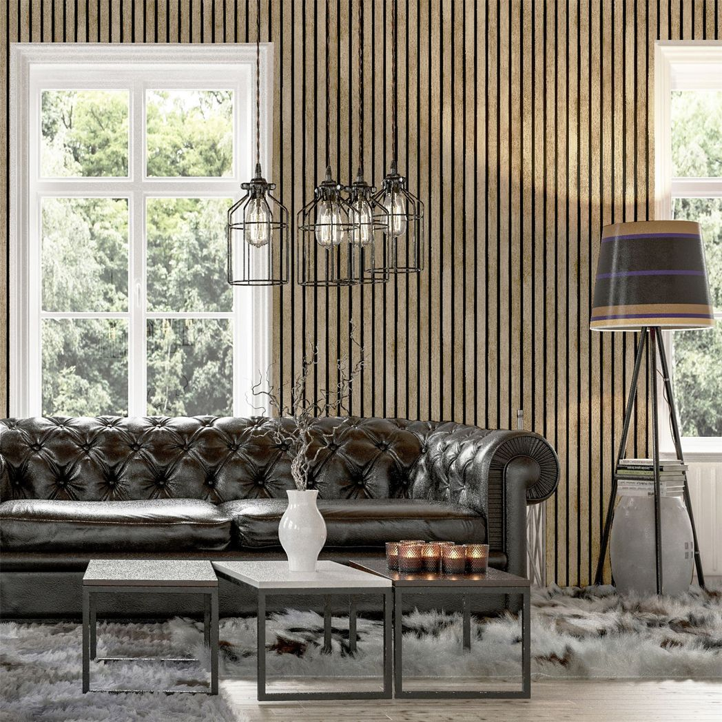 Arthouse Wood Slats Photographic Wallpaper – Realistic Natural Wood Effect Paste the Paper Feature Wall