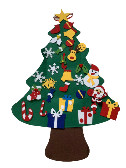 Kids Felt Christmas Tree with Removable Ornaments