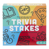 Mattel Trivia Stakes Family Board Game – Trivia and Wagers for Ages 12+, Game Night Fun
